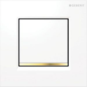 Losse voorplaat v. bedieningspaneel Type30 wit/goud/wit