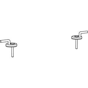Scharnierpaar tbv WC-zitting 006981 RVS