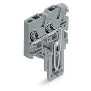 2-draads eindmodule FE steker Push-in 1,5 mm² grijs VVE=250