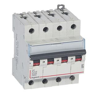 Installatieautomaat DX³ 6000A/10kA 4-polig D-karakteristiek 32A