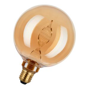 LED-lamp G125 SPIRALED gloeibol E27 DIM 3.5W 120lm 818 goud