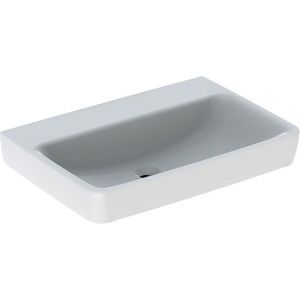 Renova Plan wastafel 70x48cm zonder kraangat zonder overloop wit