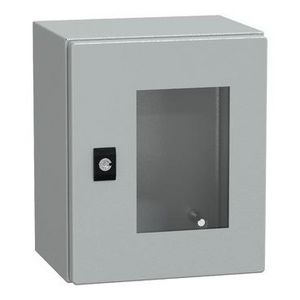 Deur 300x200x200mm IP66 / IK08 Transparant RAL70 Spacial CRN