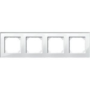 Afdekraam M-Elegance 4-voudig Glas Briljantwit Systeem M