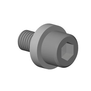 Bevestigingsset Schroef/moer+demper 127X 6X8mm