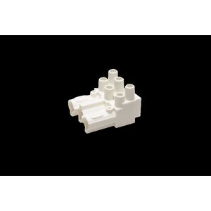 Steker 3-polig female wit (AC166-A BUD/ 3 w) VVE=200
