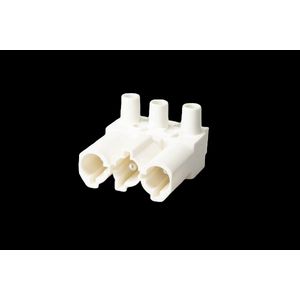 Steker 3-polig male wit (AC166 GST/ 3 w) VVE=200