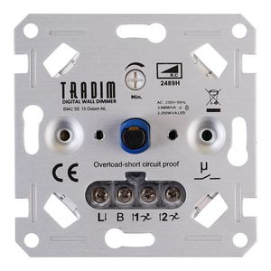 Muurdimmer Digitale LED Tradim 2489H 3-500W