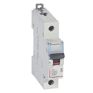 Installatieautomaat DX³ 6000A/10kA 1-polig D-karakteristiek 20A