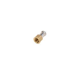 Schroefbus recht persaansluiting 18P 32x1" bn. messing VVE=50