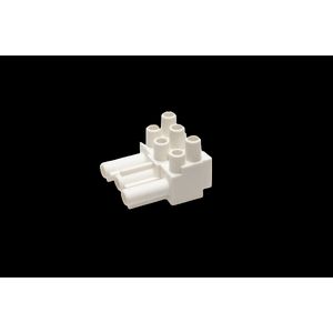 Steker 3-polig male wit (AC166-A STD/ 3 w) VVE=200