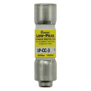 Zekering laagsp. 3A AC 600V 10x38 CC UL traag afke VVE=10