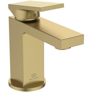 Wastafelmengkraan piccolo 5l/min m. waste brushed gold Extra