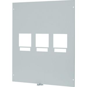 XE-XF Frontplaat met uitsnede Trip-Unit, 3xNZM2, gevent., 3P