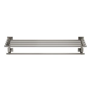 Essentials cube handdoekhouder 2 armig 40512AL1 hard graphite geborsteld (mat donker grijs)