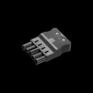 Steker vlak 5-polig 2,5mm² male zwart (AC166 GSTF/ 525 zw) VVE=10