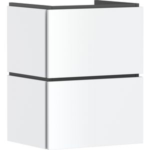 Badmeubel Xilesa E 480/380+2 lades fontein mat wit