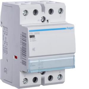 Magneetschakelaar 63A 2 maak geruisarm 12V AC/DC 50Hz