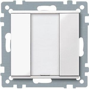 Impulsdrukker 1-voudig plus Polarwit Systeem M KNX