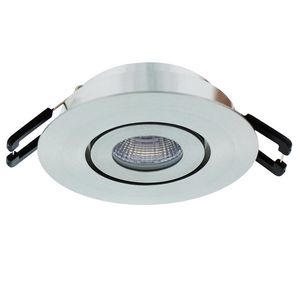Ledspot richtbaar RVS look 3,1W 350mA 2700K Siena COB