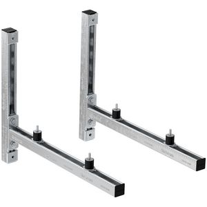 PROMO Set a 2st. wandrailconsoles/aircobeugels KSU-S 600mm incl. dempers + bevestigingsmateriaal(553738 / 562191)