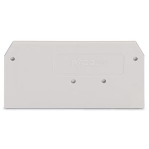 Afsluit-+tussenplaat 2,5mm li.grijs 280-356 VVE=25