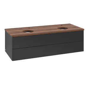 Wastafelonderkast Antao 1200x360x500mm Black Matt Lacquer K24052PD