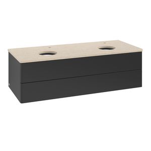 Wastafelonderkast Antao 1200x360x500mm Black Matt Lacquer K24053PD