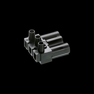 Steker 3-polig male zwart (AC166 GST/ 3 zw) VVE=200