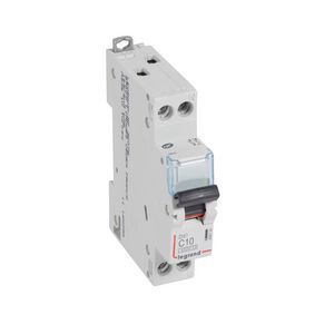 Installatieautomaat MCB DX³ 1-polig + Nul C-karakteristiek 10A 4500A