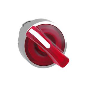 Kop voor verlichte keuzeschakelaar 2 standen Ø22mm Rood