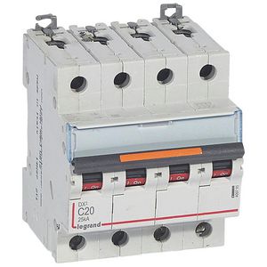Installatieautomaat 4-polig C-karakteristiek 20A 25kA DX³ DIN