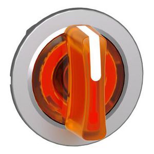 Flush mounted orange illum selector switch head 3 pos