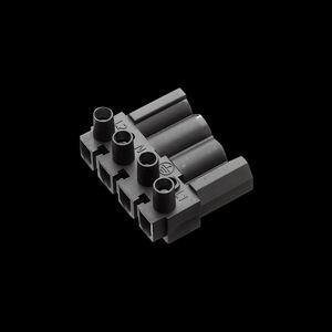 Steker 4-polig male zwart (AC166 GST/4 zw) VVE=10