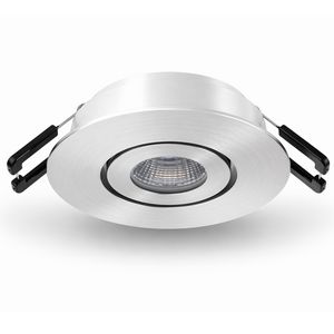 Ledspot richtbaar RVS look 3,1W 350mA 3000K Siena COB