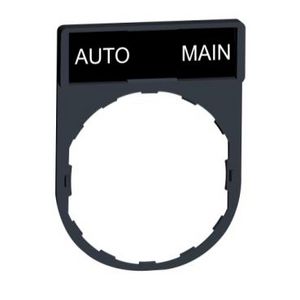 Schild 30x40mm + etiket 8x27mm 22mmAUTO-MAIN" VVE=10