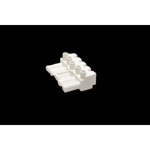 Steker 5-polig male wit (AC166-A ST/ 5 w) VVE=100