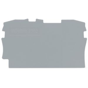 Afsluit- en tussenplaat 0,8mm dik grijs 2002-1291