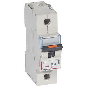 Installatieautomaat 1-polig D-karakteristiek 63A 25kA DX³ DIN