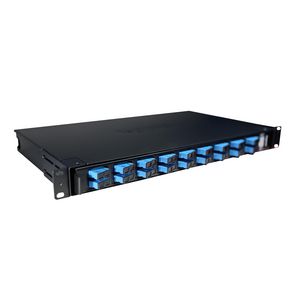 Glasvezelpaneel compleet draaibaar 1HE tbv 18 SC SM LCS3