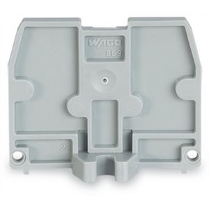 Afsluitplaat bevestigingsflens M 3 2,5mm dik grijs VVE=25