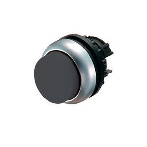 Drukknop hoog zwart terugverend M22-DH-S VVE=5