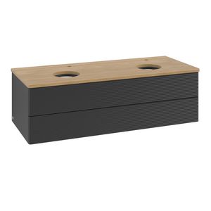 Wastafelonderkast Antao 1200x360x500mm Black Matt Lacquer K24151PD