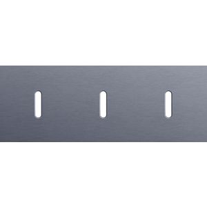 Afdekplaat 3-voud horiz. 71mm centerafst. 226-56701