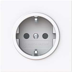 Wandcontactdoos randaarde clips inb art-wit Safety+ (23 EUCB-44G)