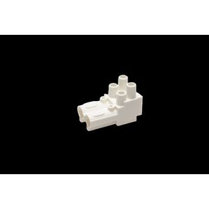 Steker 2-polig female wit (AC166-A BUD/ 2 w) VVE=250