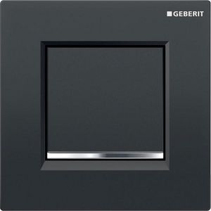 Losse voorplaat v. bedieningspaneel Type30 zwart/chroom/wit