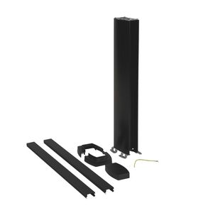 Energiezuil 2 compartiment 45mm 0,68M zwart