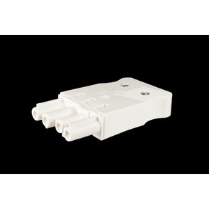 Steker vlak 4-polig 1,5mm² female wit (AC166 GBUF/ 415 w) VVE=10