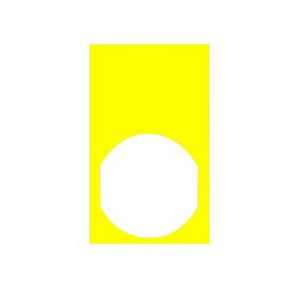 Etiket 30x50mm Zwarte markering Geel Harmony XB4/XB5 VVE=10